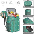 thumbnail image 2 of Watercolor Succulent Cooler Backpack, Leakproof Insulated Lunch Bag with Retro Desert Cactus Pattern for Office Lunches and Picnics, 2 of 3