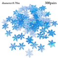 thumbnail image 1 of 300PCS Christmas Snowflake Confetti Decorative Glitter Confetti Table Confetti, 1 of 9