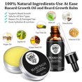thumbnail image 2 of Kit de barba Raffin para hombres, cumpleaños para el cuidado de los hombres con peine de cepillo de bálsamo de aceite, relleno de calcetines de Navidad para hombres, regalos para él/esposo/novio/papá, 2 of 9