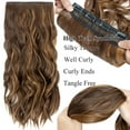 thumbnail image 4 of SEGO Clip in Hair Extensions Full Head Thick Long Curly Wave Hair 4 PCS Set Black/Brown/Blonde/Auburn 22", 4 of 10
