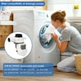 thumbnail image 5 of HKJUNFEI Washing Machine Drain Pump with Plastic Wide Compatibility Washer Pump Replacement for WTW5100HC1 8TWTW5010PW0, 5 of 7
