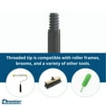 Premier Paint Roller 4ft Steel Extension Pole with Threaded Tip