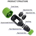 thumbnail image 2 of CUITING Garden Hose Pipe Connector Sink Faucet Adapter Universal Kitchen Mixer Tap, 2 of 9