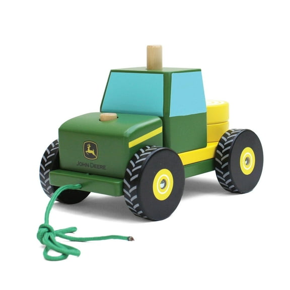 John Deere Wooden Tractor Stack Toy 97155