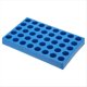thumbnail image 1 of Soporte para tubos de muestreador automático, bandeja para tubos apilables de 10 ml con 40 pocillos, color azul., 1 of 4