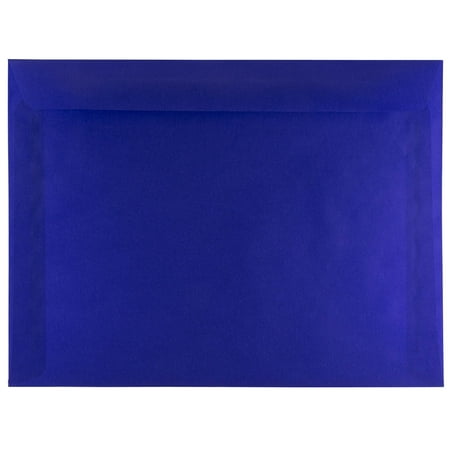 UPC: 0609722982290 | JAM 9 x 12 Translucent Envelopes  Blue  25/Pack  Primary Blue