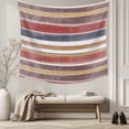 thumbnail image 5 of Red Nordic Style Stripes Large Tapestry for Bedroom Wall Hanging Tapestry, Red Grey Texture Ceiling Backdrop Tapestries Poster Blanket Wall Decor for Teens Room Living Room Dorm 86" x 104", 5 of 8
