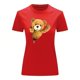 thumbnail image 3 of Playera Blusa De Oso De Peluche Saliendo Del Cierre Ropa Para Mujer Casual Color Rojo Talla Chica Marca Emil SaEs, 3 of 4