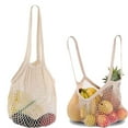 thumbnail image 4 of Bewildely Mesh Shopping Bag Washable Vegetable Handbag Organizer Large Camping Pouch Capacity Hiking Portable Stretchable Type3 NO3, 4 of 6