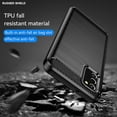 thumbnail image 6 of for Samsung A03S case, Galaxy A03S case with HD Screen Protector, Fashion Shock-Absorption Flexible TPU Bumper Soft Rubber Protective Case Cove for Samsung Galaxy A03S (Black Brushed TPU), 6 of 8