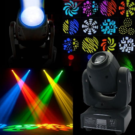 UBesGoo 50W Stage Lighting Moving Head,8 Rotary Pattern Effect Light,DMX-512 Auto Sound Modes,Party Dance DJ Wedding Par