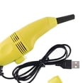 thumbnail image 3 of Aspirador Teclado Computadora USB Mini Limpiador Mano para El Cepillo Limpieza Teclado Computadora Portátil (amarillo) [Amarillo], 3 of 9