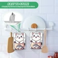 thumbnail image 4 of Yayeee Pot Holders Kitchen Heat Resistant with Pocket 7"x9.8" Cotton Oven Cooking Hot Pads, White Cute Cat, 4 of 7