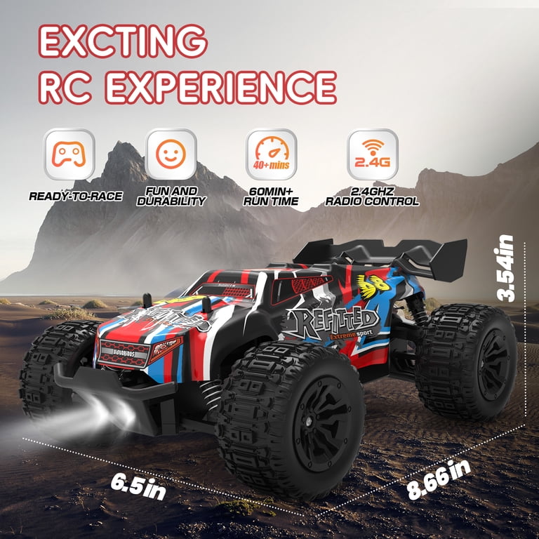 JoyStone RC Car for Kids 2.4GHz Red Monster Truck photo 7