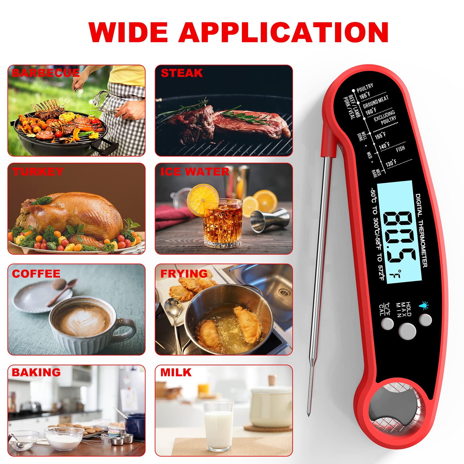 Food Network™ Waterproof Digital Thermometer
