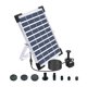 thumbnail image 1 of Fuente Bomba de fuente solar de 5W Bomba de fuente colorida LED con 6 boquillas Bomba de agua sumergible para baño de pájaros DIY para pecera Jardín al aire libre Piscina Acuario Circulación de agua Abanopi Fuente, 1 of 7