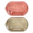 thumbnail image 1 of Miangastore Plastic Soap Holder Pink 2Pcs 5.7X3.3X2In, 1 of 8