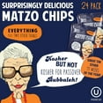 thumbnail image 5 of The Matzo Project Matzo Chips, Everything, Kosher, (Not Kosher for Passover), Vegan, Nut-Free, Nothing Artificial (1 oz, 24 Snack Bags), 5 of 8