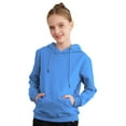 thumbnail image 4 of Yeahdor Kids Boys Hoodie Sweatshirt Long Sleeve Drawstring Hooded Pullover Tops Athletic Shirt Light Blue 3-4, 4 of 7