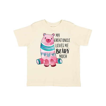 

Inktastic My Great Uncle Loves Me Beary Much with Cute Bear Gift Toddler Boy or Toddler Girl T-Shirt