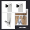 thumbnail image 4 of SHISUYAN 2pcs Convenient Punch-free Hanger Hooks Practical Over Door Racks for Bathroom, 4 of 9