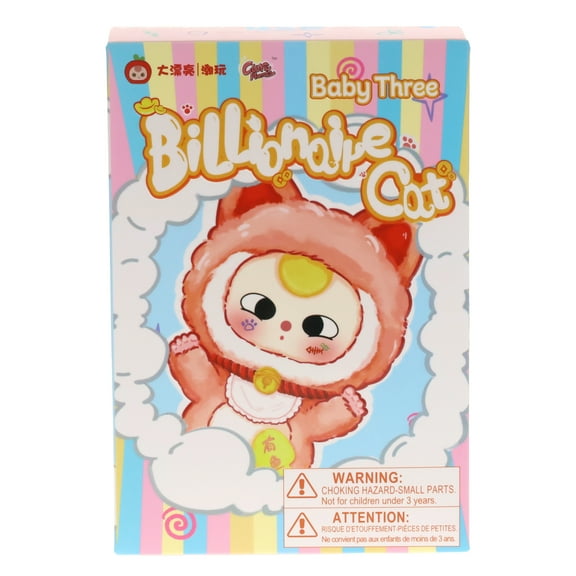 Baby Three Collectible Mystery Plush - Blind Box Surprise Toy - Billionaire Cat Plush Collection - Includes 1 Random Character