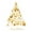 Gold, variant on Large Christmas Tree Wall Decals Merry Christmas DIY Watercolor Wall Stickers Peel and Stick Removable Xmas Tree Giant Stickers Bathroom Bedroom Living Room Offices Home Decor
