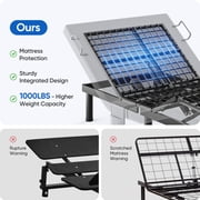 eChamp Electric Adjustable Bed Frame Base with Massage,Remote Controller,No Mattress,Split King Size