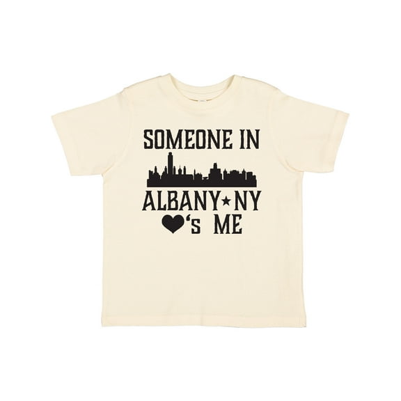 Inktastic Albany New York Skyline Someone Loves Me Boys or Girls Toddler T-Shirt