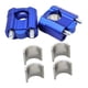 thumbnail image 3 of Elevadores de manillar genéricos para motocicleta, adaptador de manillar, fácil de instalar, ergonómico. Azul, 3 of 9