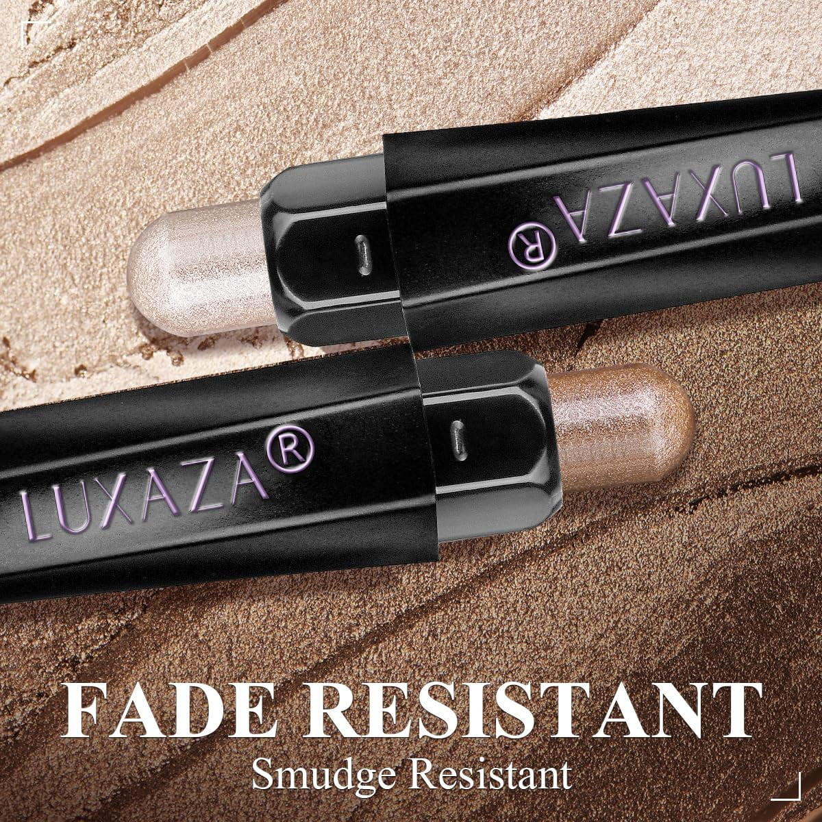 10PCS Eyeshadow Stick,Shimmer And Matte Brown Metallic Cream Eyeshadow Pencil Crayon with Smudge-proof & Waterproof, Eye Brightener Stick, Ideal Gift for Women- Love's Gifts