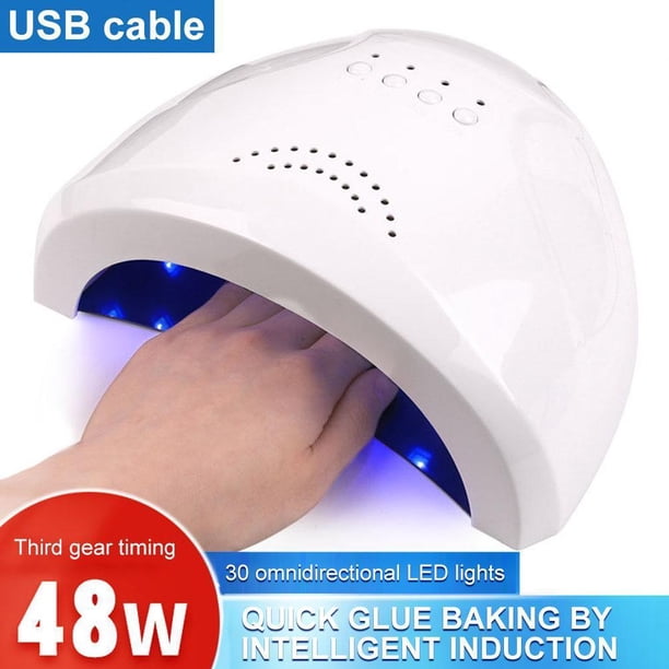 Lámpara UV LED 48W Manicura Fototerapia Luces Esmalte Uñas Gel Dispositivo Secador Rápido