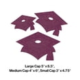 thumbnail image 2 of Burgundy Red Mortarboard Graduation Cutouts, 12 pk, 2 of 4
