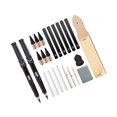 thumbnail image 1 of maskred 24x Sketching Drawing Art Kit Carbon Rods Eternal Pencil for Artist Blending, 1 of 9