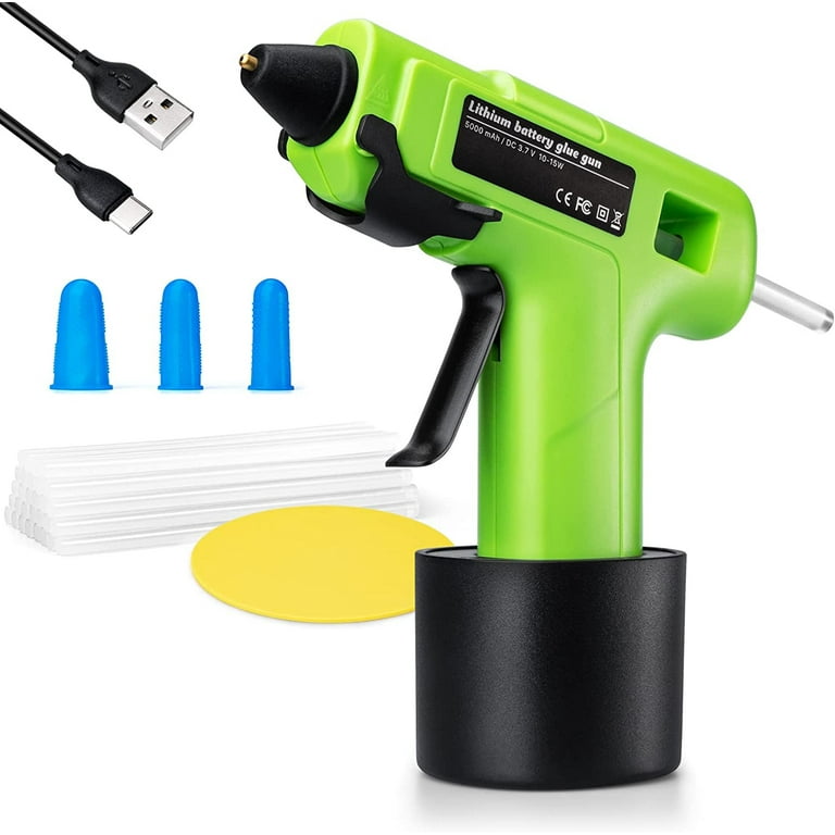 Cordless Hot Glue Gun, Handheld Radio Heavy Duty Hot Glue Gun Complete Kit  with 20 0.43 Hot Glue Sticks (Batteries Not Included) – the best products  in the Joom Geek online store