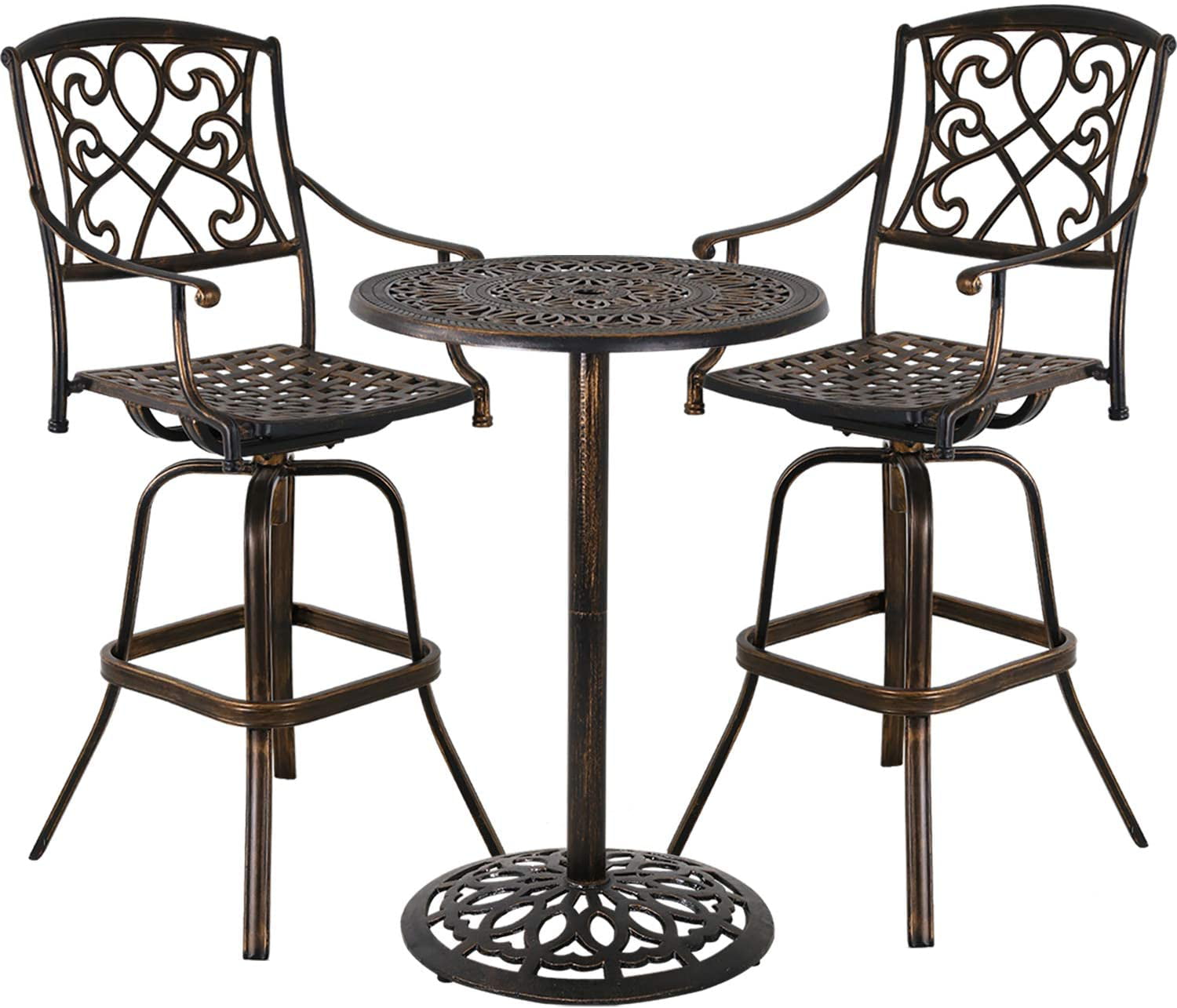 Bar Table And Stool Outdoor, Patio Bar Bistro Table