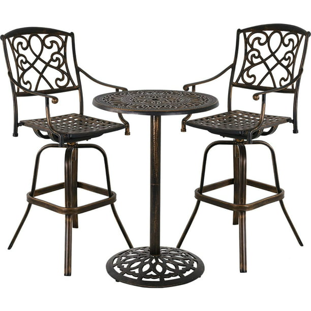 Bar Table And Stool Outdoor, Outdoor High Top Bar Table Set