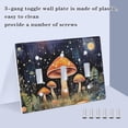 thumbnail image 4 of 2 Gang Switch Covers Magic Mushrooms Print Light Wall Plate Home Faceplate Switch Plates 4.56”x4.48”, 4 of 8