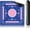 Blue, variant on Mahjong Mat with Rules 33×33",Anti-Slip American Mahjong Mat for Table with Charleston Instruction & Carry Bag, Durable Stitched Edges, Noise Reduction Rubber Board Game Pad, Gift