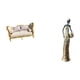 thumbnail image 5 of sofá de casa de muñecas,Muebles para casa de muñecas,sofá para casa de muñecas,decoración a escala,Figura de escritorio,Figuras africanas de arte,artesanías,escritorio, 5 of 8