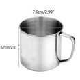 thumbnail image 3 of Hariumiu Kitchen Stainless Steel Coffee Tea Mug Cup Outdoor Camping Hiking Office School Gift Great for Outdoor Events Picnics Party, 3 of 7