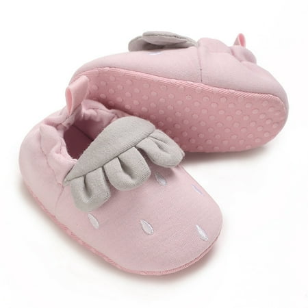 Baby Sweetie Unisex Baby Boys Girls First Walking Shoes Fashion Cartoon Crib Shoes Soft Slip-on Sneakers