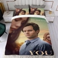 thumbnail image 4 of Serie Tú Conjunto de sábanas temático, trío de piezas, cómodo y amigable con la piel, diseño único, regalo de decoración para el hogar para familiares, amigos y fans,173cm *218cm, 4 of 6
