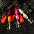 thumbnail image 2 of Hyasfey 9CM/27G Squid Jig Hook with Colorful Beads Swivel Double-layer Umbrella Hook Cuttlefish Sleeve Fishing Hook Freshwater Saltwater Fishing Accessories, 2 of 6