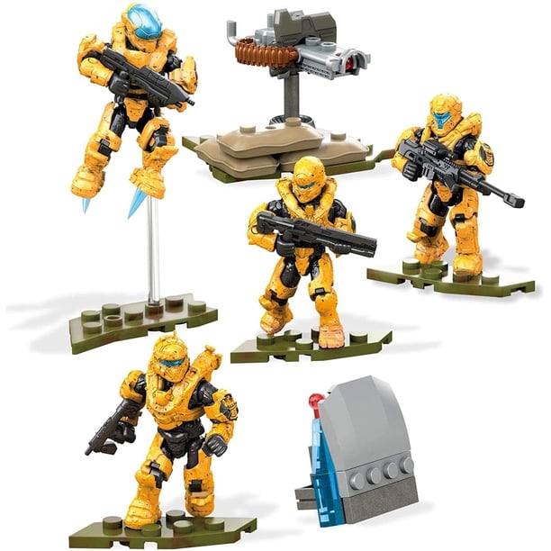 Set de construcción Mega Construx Halo Spartan Fireteam con 4 figuras