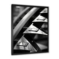 thumbnail image 2 of Designart "Abstract Power Panels in Black and White II" Abstract Framed Wall Art - Modern Grey Line Art Living Room Framed Canvas Art, 2 of 6