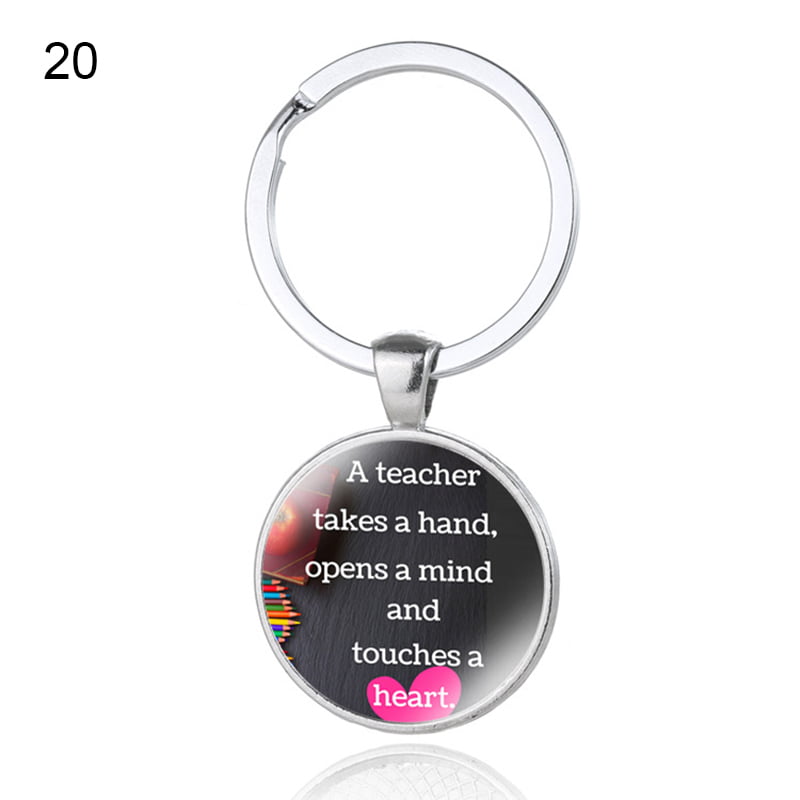 Teaching Assistant Personalised Teacher Year Gift Apple Keyring End of Term 