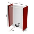 thumbnail image 2 of My Charity Boxes - Clear Donation Box - Ballot Box - Ticket Boxes - Collection Box - Tip Container - W/sliding Door & Display Red, 2 of 2
