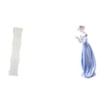 thumbnail image 1 of Pantalla De Lámpara De Salón Con Figura De Niña De Cerámica, Estatua De Dama De Porcelana, Adorno Moderno Para Estante, Porche, Armario, Escritorio, 1 of 8