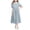 Blue, variant on Uniform Dresses for Girls,Solid Color Doll Collar Button High Waist Preppy Dress Korean Style All Match Casual for Teen Girls Summer,Girls Dresses Navy 7-8 Years